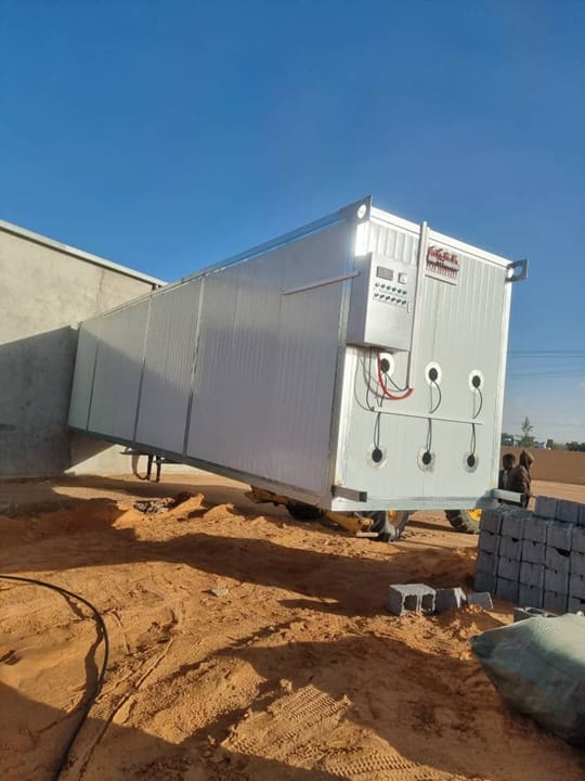 charcoal dryer machine arrived in Morocco