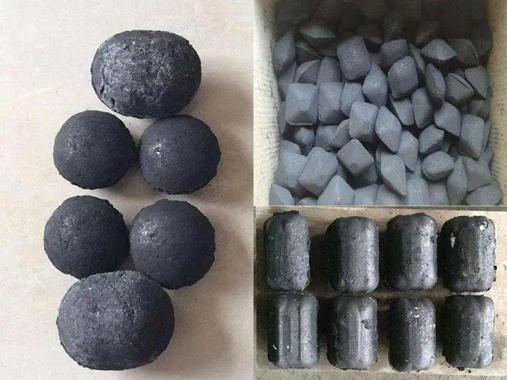 Coal ball of various shapes