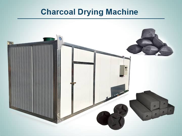 Charcoal briquette drying machine