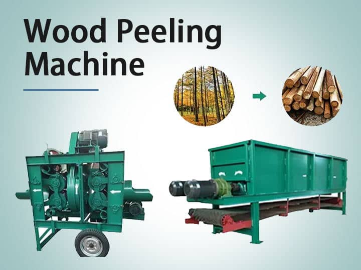 Cover-wood peeling machine